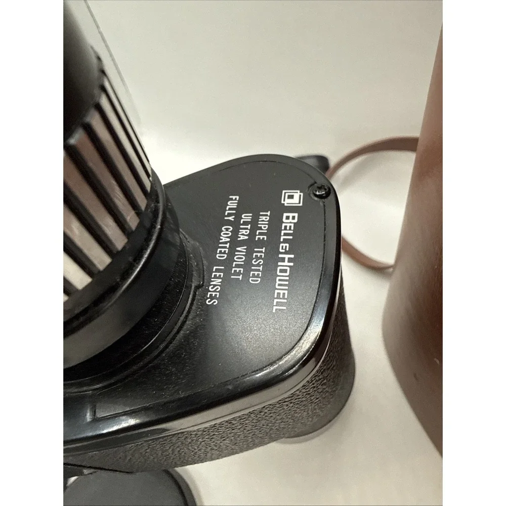 VTG‎ Classic Black Bell & Howell 8-17x Zoom Binoculars 48mm UV Lens W/ Case